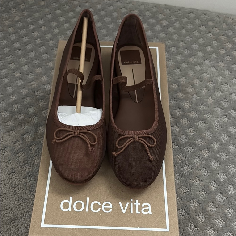 Dolce Vita Women's Cadel Mesh Ballet Flats - Espresso